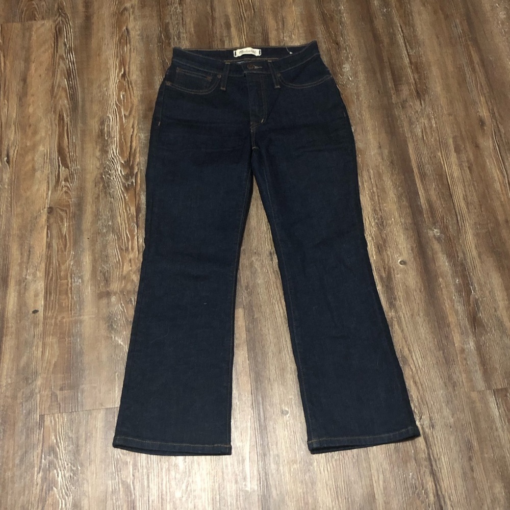 Madewell Cali Demi Boot Jeans Women's 24p Mid Rise in Lucille Wash Denim